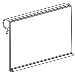 Freezer Shelf edge price ticket strip for wire shelving - 510mm
