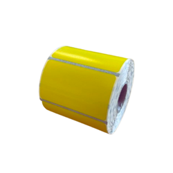 Yellow Thermal labels 65mm x 39mm
