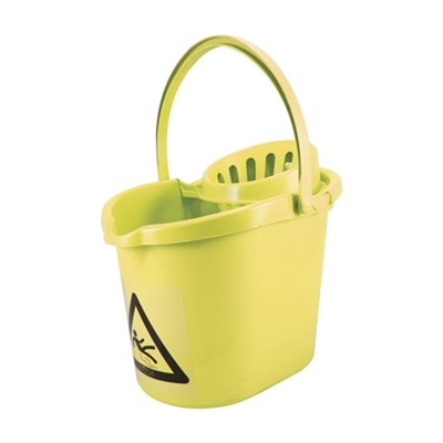 Mop Bucket 12L - Yellow (External Use)