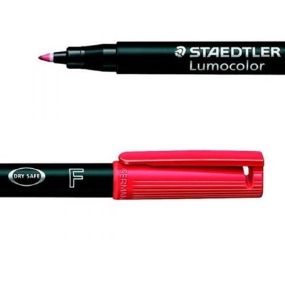 Staedtler Lumocolour Pen Permanent Fine - Red 
