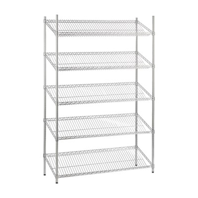 Wire Shelving (Sloping) 5 Tier